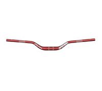 Funn Upturn Cintre Riser, Collier 35mm, Largeur 800mm, Rise 55mm (Rouge) | Triple butté, alu AL6061 et AL6066, géométrie relevée, repères leviers frein et vitesses, usage VTT et BMX
