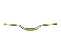 Funn Upturn Cintre Riser, Collier 35mm, Largeur 800mm, Rise 55mm (Vert) | Triple butté, alu AL6061 et AL6066, géométrie relevée, repères leviers frein et vitesses, usage VTT et BMX