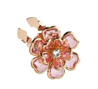 funnda para Botones de Bisutería - cubiiertas para Botones y Gemelos de Bronce Antiguo | Gemelos de Flores con Estrás para Camisa Vestido Traje Blusa Negocios Diario Fiesta Boda Trabajo