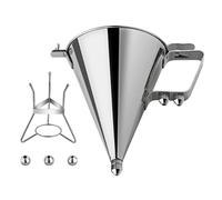 Funnel Cake Dispenser, Stainless Steel Batter Pouring Tool, Precise Cupcake and Pancake Baking Dispenser, Sturdy and Easy to Use for Chocolate, Pastry, Kitchen Cooking, Home, Restaurant 1.2cm