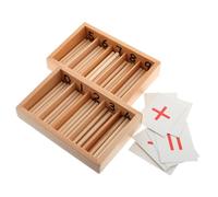 FUNNETOYU 1 Ensemble Montessori Math Board Set pour Garçon Fille Éducatif pour Les Compétences Mathématiques et Renforcer la Conscience pour Utilisation Familiale