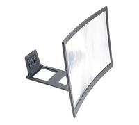 FUNNETOYU 1 pièce Amplificateur Écran de Téléphone Loupe Incurvée pour Smartphone Agrandissement pour Confortable et Protection des Yeux Noir