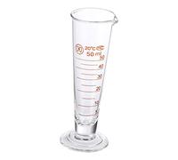 FUNNETOYU 1 pièce Éprouvette Graduée Verre Transparent pour Laboratoire Tasse Doseuse avec Graduation et Base Élargie pour Mesures Précises