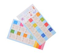 FUNNETOYU 10 Ensembles Autocollants Onglets Mensuels Étiquettes Index Calendrier Réutilisables Sans Résidu pour Organisation Bureau et Agenda Étudiant