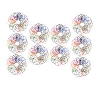 FUNNETOYU 10 ensembles Cercles de Fractions Numériques Accessoires Apprentissage des Fractions pour École Primaire et Maternelle Outil Pédagogique pour Exercices de Mathématiques