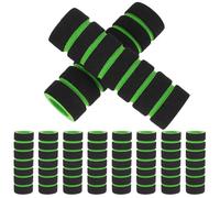 FUNNETOYU 10 Pièces Coussinets en Mousse pour Machine de Musculation, Vert | Accessoire D'entraînement Abdominal, Remplacement du Rouleau, Compatible Gym, Surface Douce et Lavable