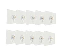 FUNNETOYU 10 pièces Kit de Crochets Invisibles sans Trace pour Cadres Photo Adhésifs pour Murs Durs Fixation sans Perçage Adapté Aux Surfaces Dures et Solides