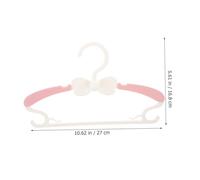 FUNNETOYU 10 Pièces Lot de Cintres Garçon Fille Extensibles pour Armoire Design Sécurisé Antidérapant Gain de Place pour Vêtements Garçon Fille et Surface Lisse sans Accrocs Couleur Rose