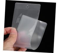FUNNETOYU 10 pièces Lot de Pochettes Transparentes PVC avec Étui Protecteur Étanche pour Marque Pages Vintage pour Affichage et Bricolage Scrapbooking