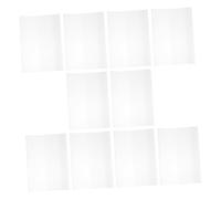 FUNNETOYU 10 pièces Lot de Protège-cahiers Clairs Réutilisables Couverture Imperméable et Renforcée pour Protection Scolaire et Bureau