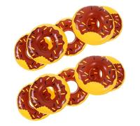 FUNNETOYU 10 Pièces Mini Anneaux de Natation Décoratifs Colorés pour Maison de Poupées Accessoires de Fête et Scènes Miniatures Ornements Flottants pour Décoration Shower et Bain