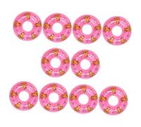 FUNNETOYU 10 Pièces Mini Anneaux de Natation Décoratifs pour Maison Miniature Accessoires pour Photo Ornements Polyvalents pour Fête et DIY