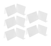 FUNNETOYU 10 pièces Panneaux de Table Acrylique Mat Double Face Supports Robustes pour Mariage et Événements Au Marqueur Effaçable Décorations de Table Personnalisables