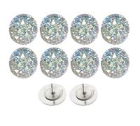 FUNNETOYU 10 pièces Punaises Décoratives à Strass Épingles Multifonctions pour Tableaux Muraux Design Créatif et Résistant Accessoires Pratiques pour Maison et Bureau