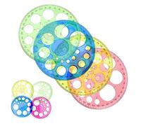 FUNNETOYU 10 pièces Rapporteurs Circulaires Plastique Outils de Mesure Pratiques pour Étudiants et Enseignants pour Dessin Couleur Aléatoire Couleur Aléatoire