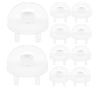 FUNNETOYU 10pièces Cache-prises De Sécurité Garçon Fille Protection Prise Électrique Plastique Isolant Sans Odeur Surface Lisse Sans Aspérités Pour Garçon Fille Et Maison Sûre