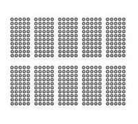 FUNNETOYU 12 Feuilles de Points de Marquage du Film Réfléchissant en Pet pour Scanner 3D, Suivi Précis et Identification Rapide, pour Usage Mobile et Éducation