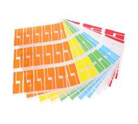 FUNNETOYU 12 feuilles Étiquettes Câble P Lot Multicolores Autocollantes Résistantes Déchirure pour et Organisation des Fils à et