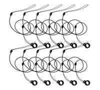 FUNNETOYU 12 Pièces Cordon Élastique avec Anneau Silicone pour Signature Attache Stylo pour Bureau École et Usage Domestique