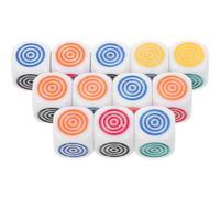FUNNETOYU 12 pièces Dés Éducatifs Colorés pour Garçon Fille Dés Apprentissage Ludiques Légers Jouets Pédagogiques pour Maternelle Entraînement Au Comptage et Reconnaissance des Couleurs