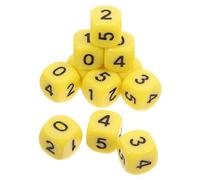 FUNNETOYU 12 pièces Dés Numérotés avec Coins Arrondis Jeu de Société Dés et Résistants Lot pour Fête et Apprentissage Mathématique