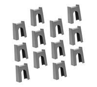 FUNNETOYU 12 pièces Jeu de Modèles de Pieux de Pont de Train Accessoires de Voie Ferrée Compatibles Compact et Portable pour Adolescents