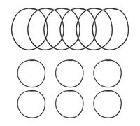 FUNNETOYU 12 pièces Rubber Shock Mount Bands For Microphone Holder Clamp Elastic Replacement Rings With Two For Noise Reduction And Vibration Absorption