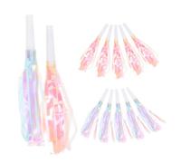 FUNNETOYU 12 pièces Sifflets à Franges Colorés pour Fête Anniversaire Bruiteurs et Portables pour Animation et Ambiance Festive Jouets à Souffler pour Garçon Fille et Activités de Groupe