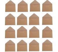 FUNNETOYU 120 Pièces Ensemble de Cartes Postales D'invitation Enveloppes en Papier Kraft Brun, Style Vintage, Papier Cartonné Kraft, pour Vœux de Vacances et Créations d'anniversaire
