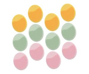 FUNNETOYU 12pièces Brosse Silicone Pour Chevelu Des Bébés Outil De Massage Doux Pour Éliminer Les Croûtes De Lait Et Favoriser Un Chevelu Sain Chez Nés Citron