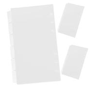 FUNNETOYU 18 Feuilles Intercalaires Classeur Transparent PVC Séparateurs Pages Flexibles pour Cahier à Anneaux Marque Pages Polyvalents pour Bureau et Organisation