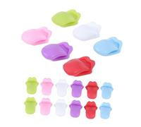 FUNNETOYU 18 Pcs Marqueurs de Verres Silicone Forme Langue Colorés Réutilisables pour Vins Reconnaissance Facile Verres à Vin pour et Restaurants