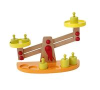 FUNNETOYU 1Ensemble Éducatif Bois pour Garçon Fille Balance Apprentissage pour Comprendre Les Concepts de Poids et Développer Les Compétences Mathématiques Jeu pour Filles et Garçons