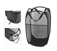FUNNETOYU 1pièce Panier à Linge Pliable Pour Vêtements Pantalons Soutien-gorge Fil Acier Et Fibre Synthétique Maille Respirante Facile à Manipuler Avec Poignées