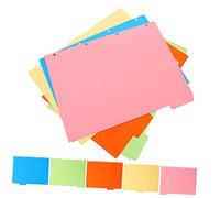 FUNNETOYU 2 ensembles Intercalaires Colorés pour Classeur avec Onglets de Séparation Lot de Fournitures de Bureau pour de Notes et Organisation de Documents