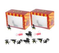 FUNNETOYU 2 Ensembles Kit Créatif de Marionnettes Ombres DIY pour Garçon Fille Théâtre Interactif Éducatif Activité Manuelle Storytelling Jeu de Création Marionnettes Garçon Fille