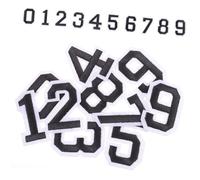 FUNNETOYU 2 ensembles Self-adhesive Football Number Stickers For T-shirts And Helmets Washable DIY Decals For Sports Jerseys Numeric Labels