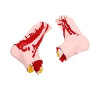 FUNNETOYU 2 Pièces Accessoires de Farces Halloween Simulés Sanglants Décoration Fête Effrayante Couleurs Assorties