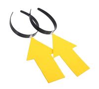 FUNNETOYU 2 pièces Bandeau Drôle pour Fête Accessoires de Cheveux Jaunes pour Anniversaire et Noël Décoration Festive Unique