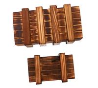 FUNNETOYU 2 pièces Boîte à Puzzle Bois avec Compartiments Secrets Éducatif pour Garçon Fille et Adultes Stimulez Votre Intelligence