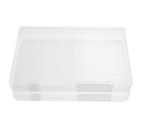 FUNNETOYU 2 Pièces Boîtes de Rangement Empilables Transparentes Conteneurs Compacts pour Bijoux Accessoires Artisanat et Petits Objets Boîtes de Classement Faciles à Transporter et