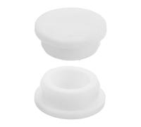 FUNNETOYU 2 Pièces Bouchon de Vidange en Caoutchouc Rond pour Congélateur et Mini Frigo, Accessoire Blanc Améliorant L'efficacité Énergétique
