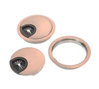 FUNNETOYU 2 Pièces Cache Trou Câble Bureau Alliage de Zinc Grommet Rond et Compact Organiseur de Câbles pour Gestion Ordonnée Pc et Bureau Lot