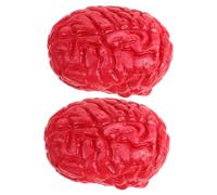 FUNNETOYU 2 Pièces Cerveaux Factices Réalistes Latex pour Décoration Halloween Farces Adultes Ambiance Terrifiante Fête