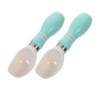 FUNNETOYU 2 pièces Cuillère à Glace Inox Melon Baller Ergonomique Rouille pour Glaces Fruits et Desserts Accessoire de Cuisine Polyvalent pour Maison et Couleur Aléatoire Couleur Aléatoire