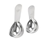 FUNNETOYU 2 pièces Cuillères Doseuses Café Inox Manche Long Ergonomique pour Épices Poudre Lait Légères et Faciles à Nettoyer