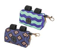 FUNNETOYU 2 pièces Distributeur de Sacs à Couches Portable Support Compact et pour Poubelle Couches Organiseur Pratique pour Sacs Déchets Humides Suspendu Poussette et Réutilisable