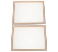 FUNNETOYU 2 Pièces Lot de 2 Séchoirs Empilables en Bois avec Filet de Séchage Suspendu pour Herbes Plantes et Légumes - Dimensions 40,5 X 30 X 3 CM - Support de Séchage Ventilé Cuisine et