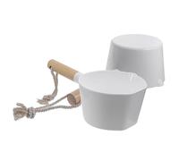 FUNNETOYU 2 pièces Louche à Long Manche Résistante Chaleur pour Cuisine et Bain Accessoire Ménager et Empilable