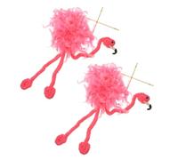 FUNNETOYU 2 pièces Marionnettes Animaux Flamant Jouets Marionnettes à Fil Créatifs pour Performances Décoration Suspendue Cadeau pour Adultes